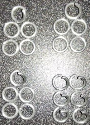 All open/closed rings grouped by future use.